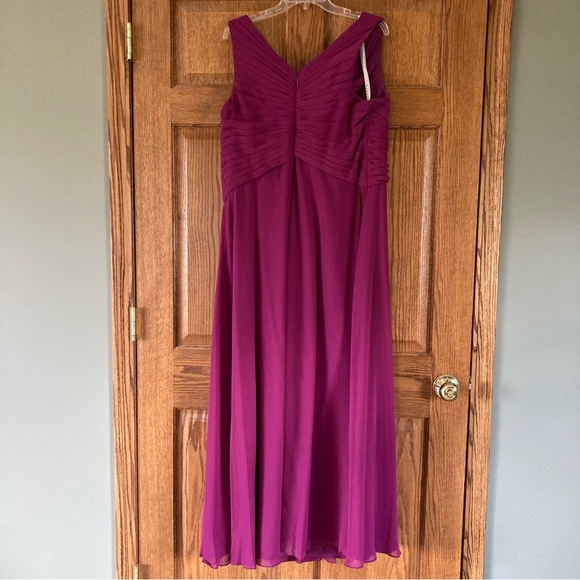 Azazie Ochid Pink Long Bridesmaids Dress (Plus Size) - Picture 4 of 15